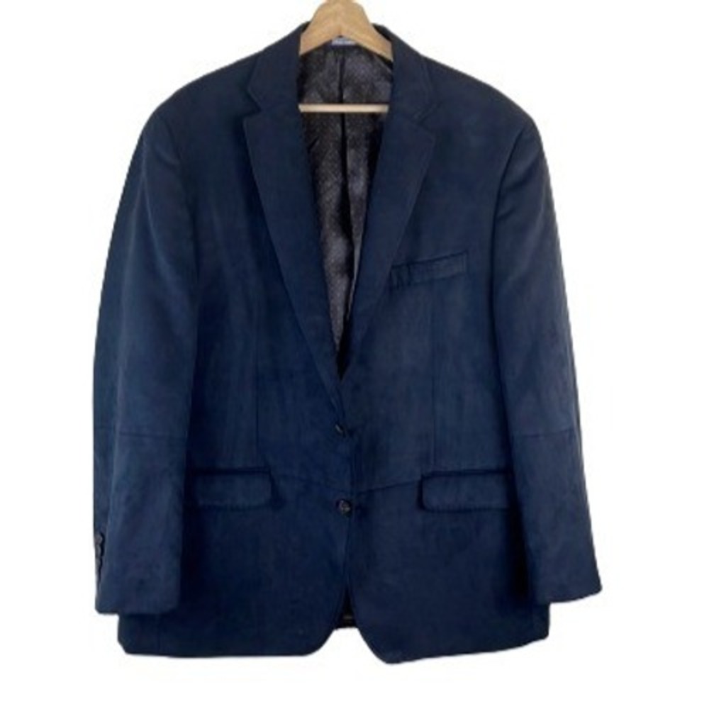 RALPH RALPH LAUREN Men's Classic-Fit Velvet Sport Blazer  Coat 46‎ Black